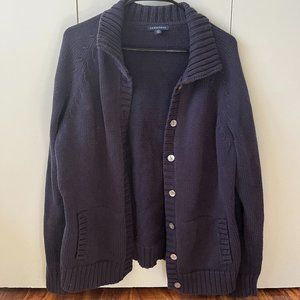 Lands' End Vintage Navy Cardigan